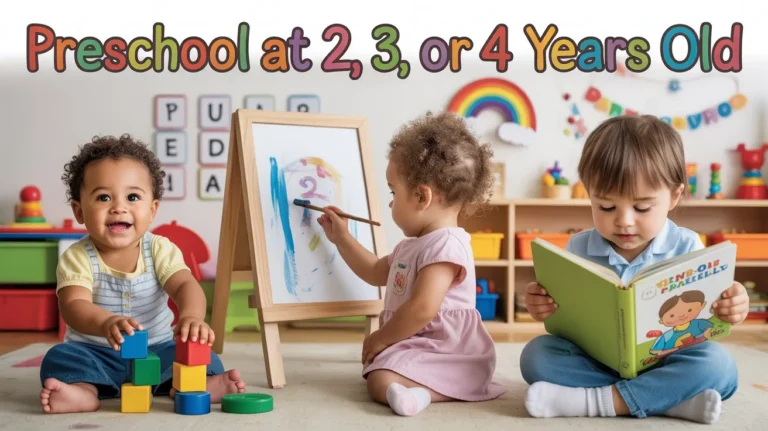 Preschool at 2, 3, or 4 Years Old